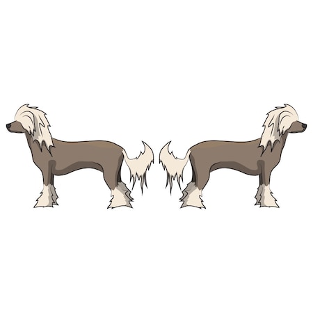 Signmission Chinese Crested Dog Decal, Dog Lover Decor Vinyl Sticker D-18-Chinese Crested